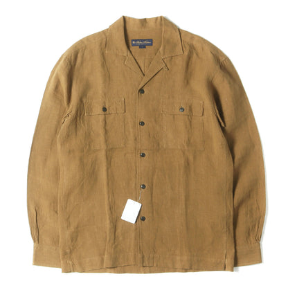 23SS オープンカラー リネン シャツ ジャケット (19-77-8579)