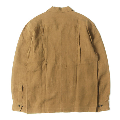 23SS オープンカラー リネン シャツ ジャケット (19-77-8579)