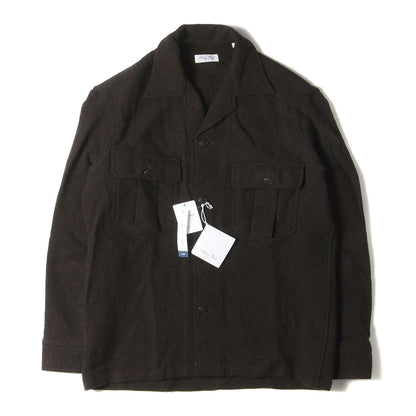 × SHIPS 別注 ツイード ワーク シャツ (111-18-0172) / LIMITED ITEM MADE IN ITALY