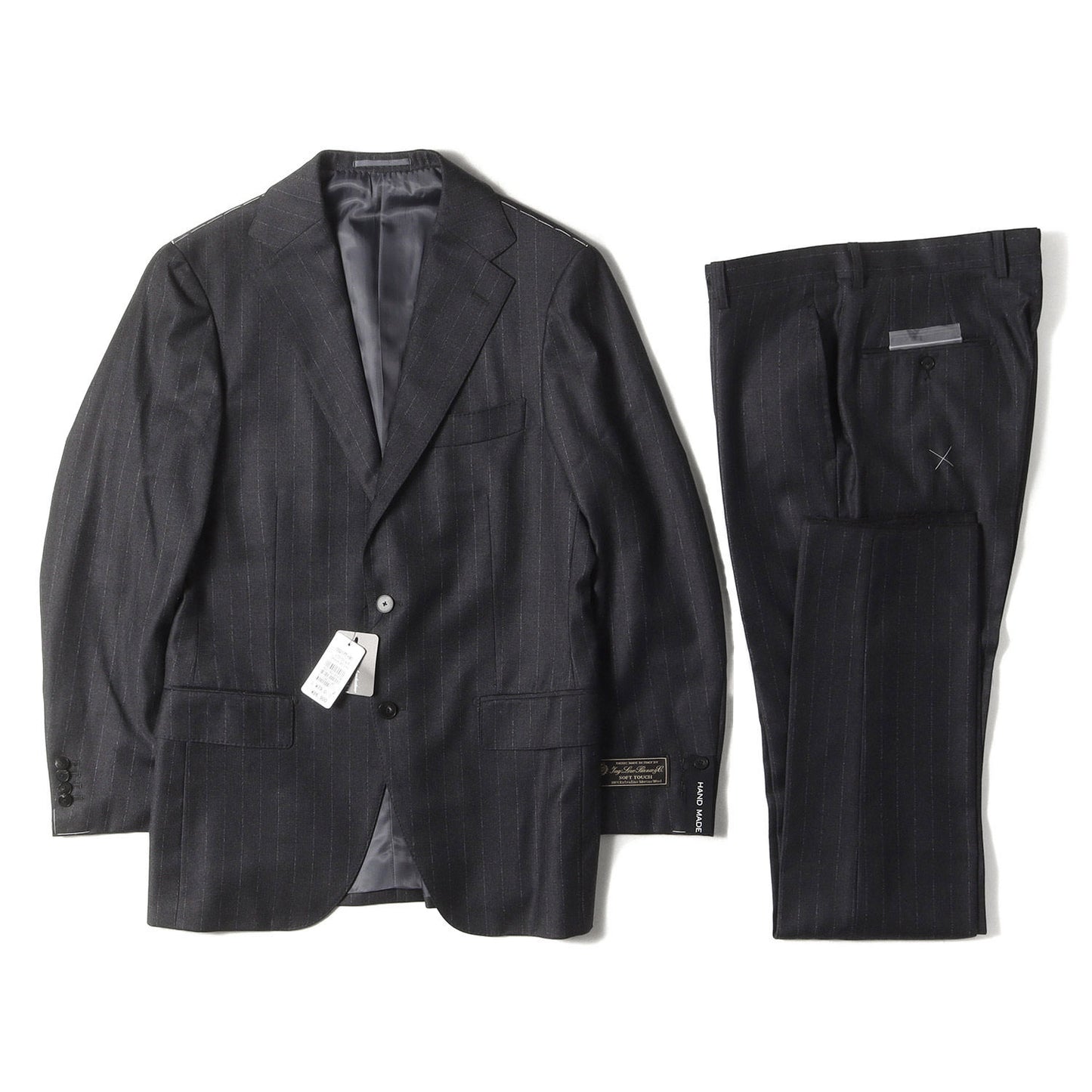 × LORO PIANA ピンストライプ ウール スーツ セットアップ (C0217T)