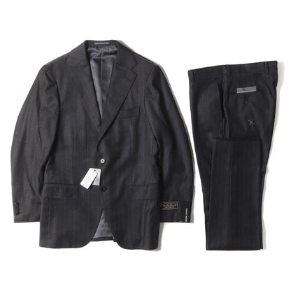× LORO PIANA ピンストライプ ウール スーツ セットアップ (C0217T)