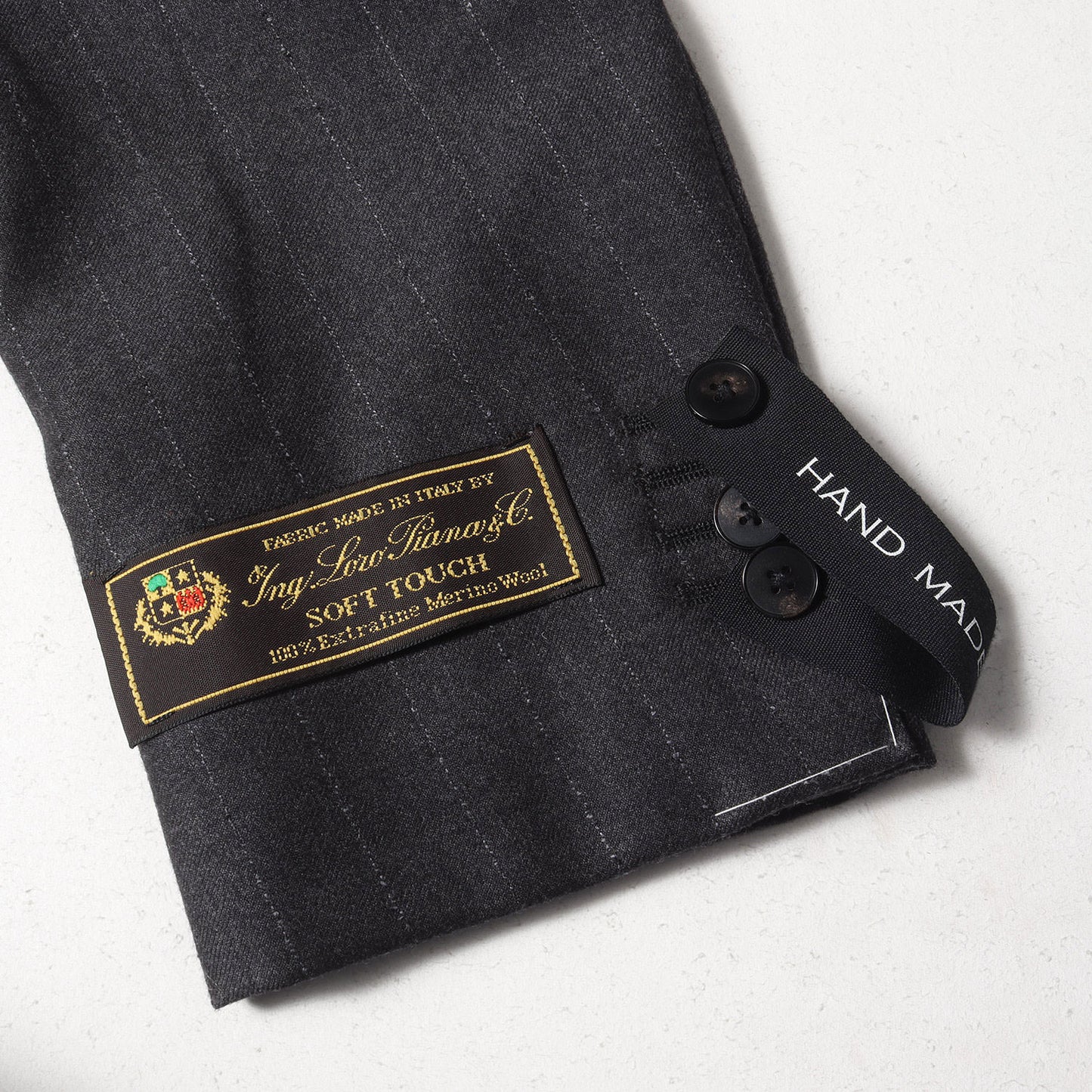 × LORO PIANA ピンストライプ ウール スーツ セットアップ (C0217T)