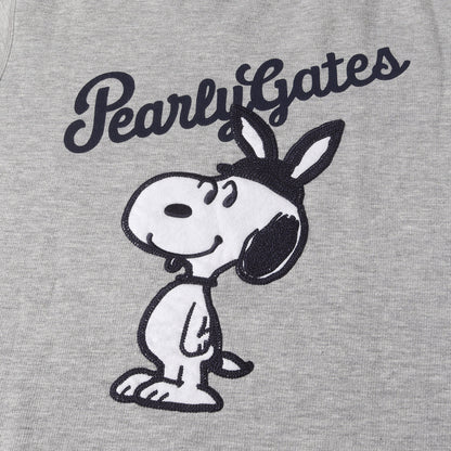 × PEANUTS&CO. SNOOPY ワッペン ロゴ 刺繍 スウェット (053-0262301) / 裏起毛