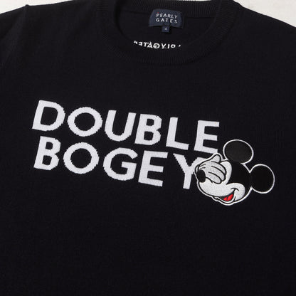21AW × Disney MICKEY MOUSE ワッペン ロゴ ジャガード ハイゲージ ウール ニット (053-01270011)