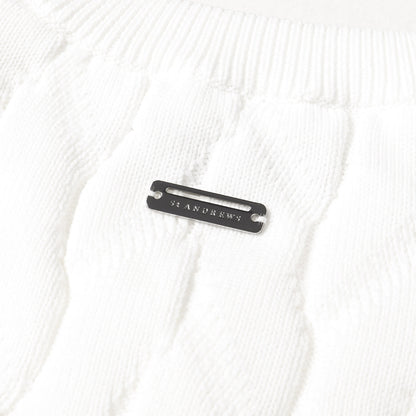 22AW ワンポイント アイコン 刺繍 ポリ ニット (042-2270151)