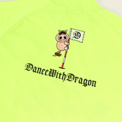× タツノコプロ タイムボカンシリーズ ヤッターマン 刺繍 ジャージー モックネック Tシャツ