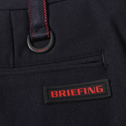 裏フリース ストレッチ ナイロンポリ スラックス パンツ (BRG193M30)
