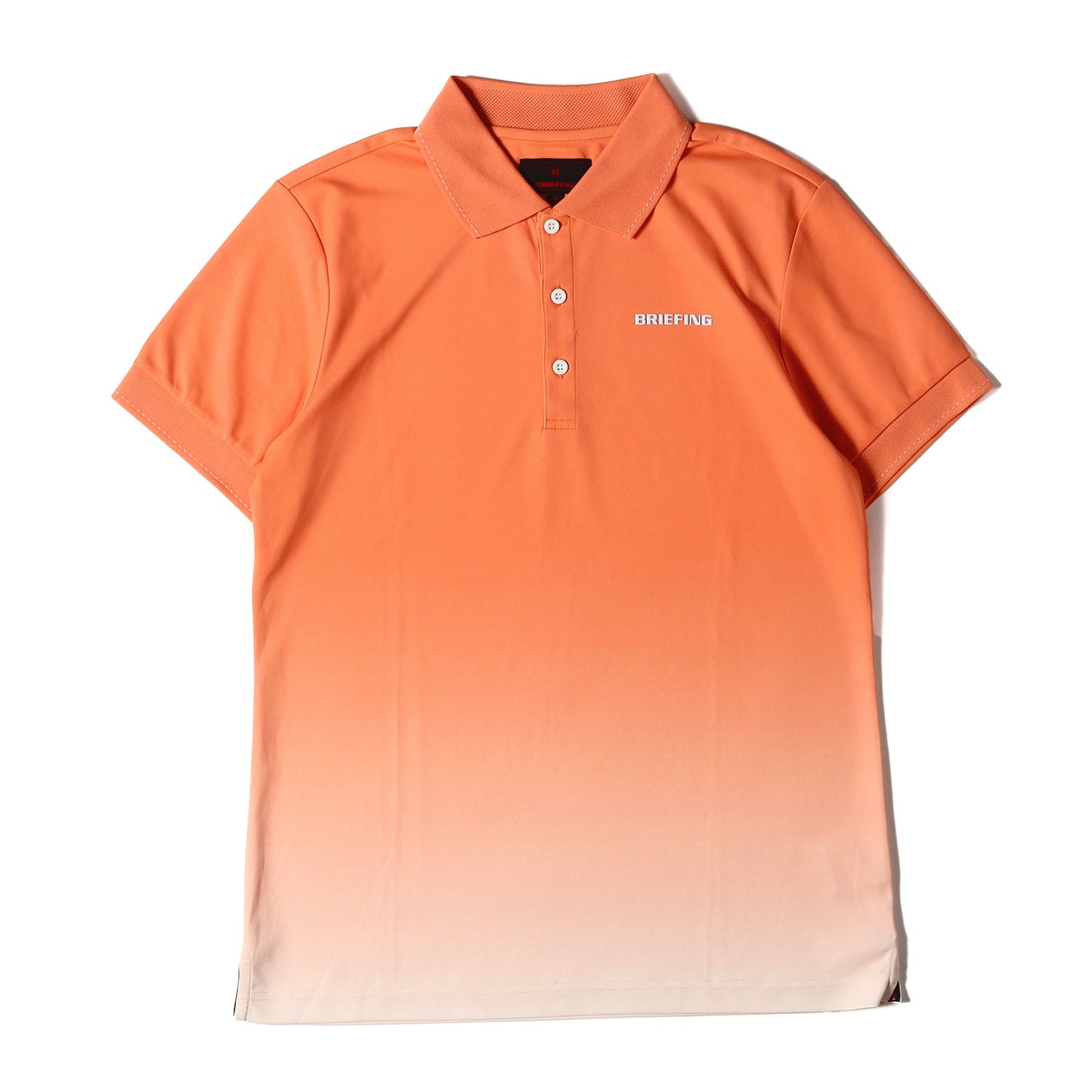 グラデーション ワンポイント ロゴ 刺繍 ジャージー ポロシャツ (GRADATION POLO CR BRG212M03)