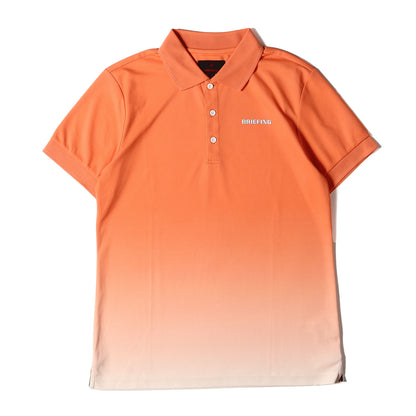 グラデーション ワンポイント ロゴ 刺繍 ジャージー ポロシャツ (GRADATION POLO CR BRG212M03)