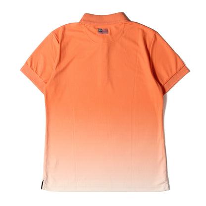 グラデーション ワンポイント ロゴ 刺繍 ジャージー ポロシャツ (GRADATION POLO CR BRG212M03)