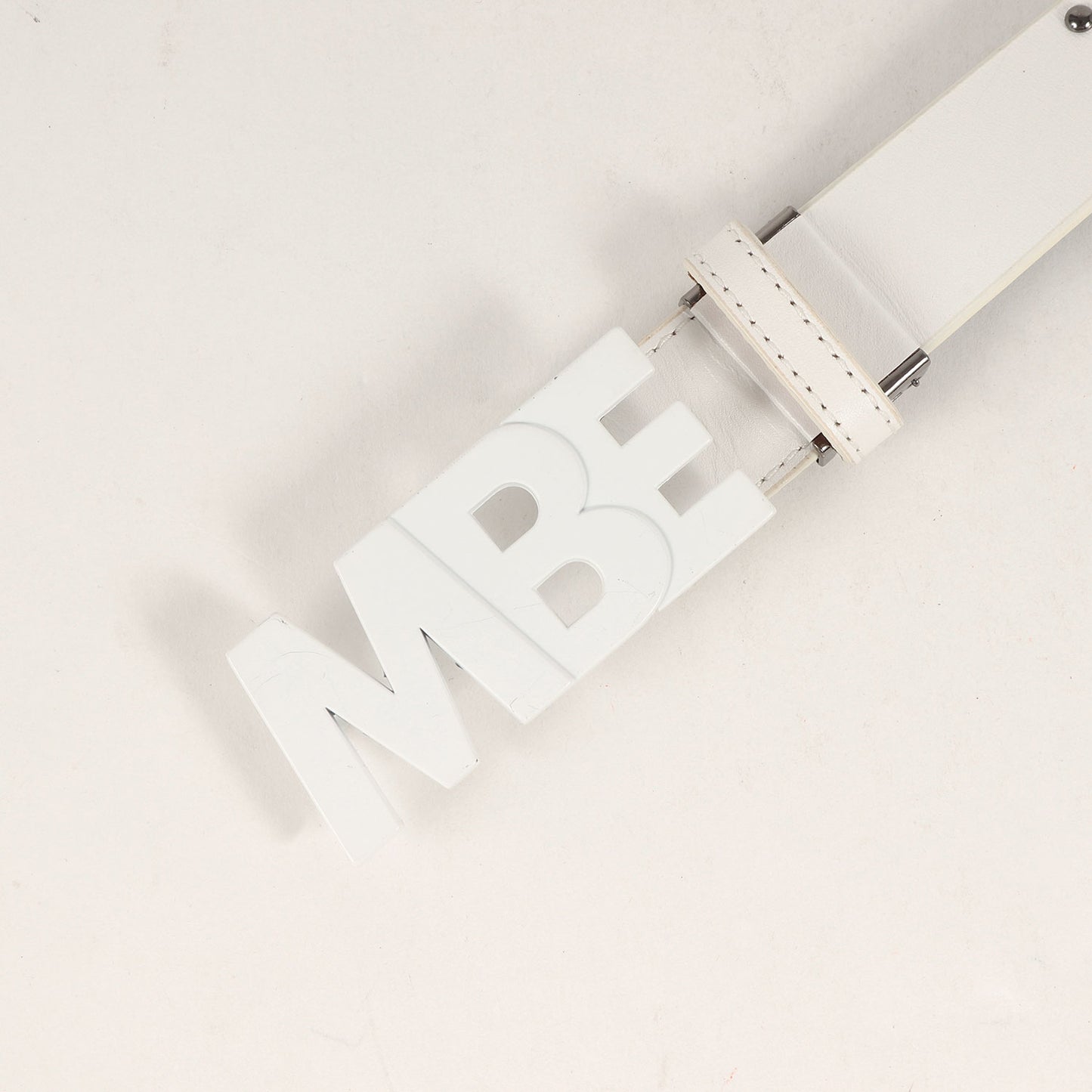 MBE バックル スタッズ レザー ベルト