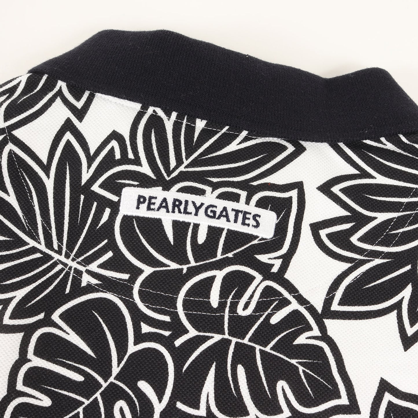 ボタニカル 総柄 プリント 鹿の子 ポロシャツ (053-0160538) / MADE IN JAPAN