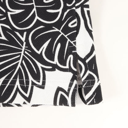 ボタニカル 総柄 プリント 鹿の子 ポロシャツ (053-0160538) / MADE IN JAPAN