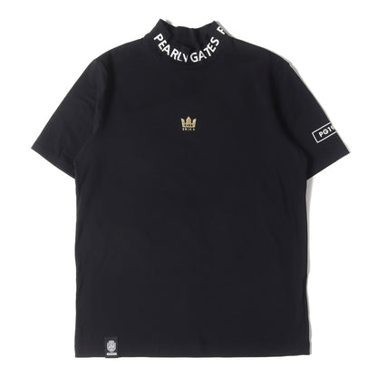 × 原英莉花 KING ERIKA 刺繍 ハイネック ストレッチ ジャージー Tシャツ (053-1267851)