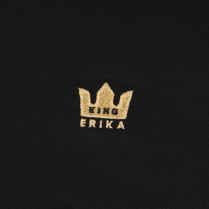 × 原英莉花 KING ERIKA 刺繍 ハイネック ストレッチ ジャージー Tシャツ (053-1267851)