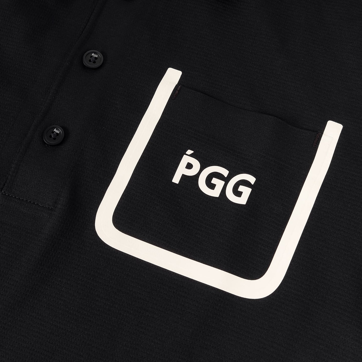 ロゴ プリント ポリ ジャージー ポケット ポロシャツ (268-1160301)