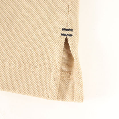 22SS ワンポイント ロゴ 刺繍 コットンポリ 鹿の子 ポロシャツ (053-2160395) / MADE IN JAPAN