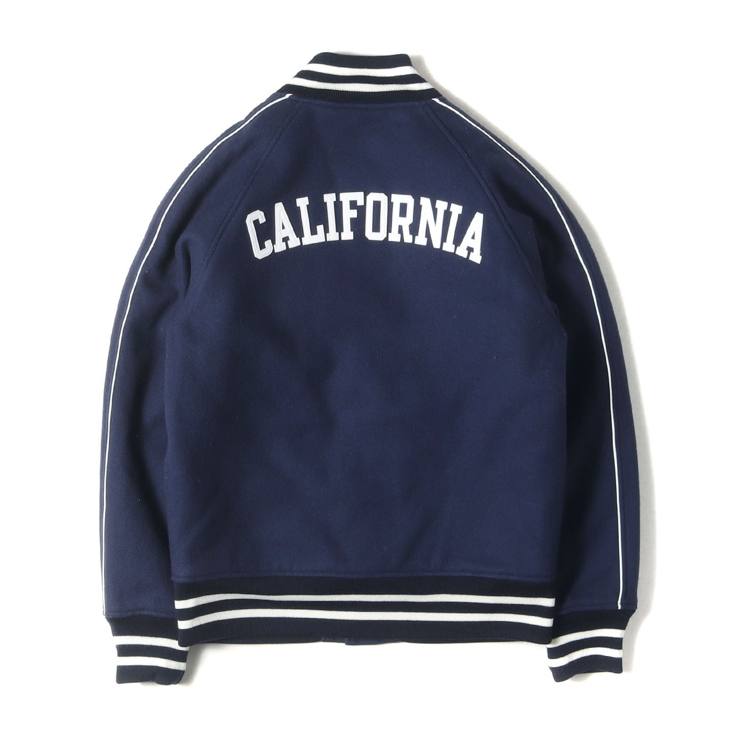 ワッペン刺繍 メルトン スタジャン (VARSITY JACKET)