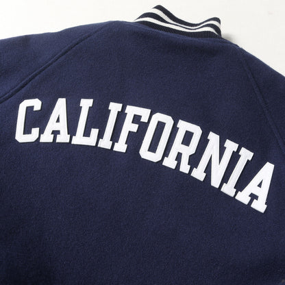ワッペン刺繍 メルトン スタジャン (VARSITY JACKET)