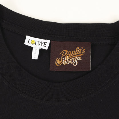 × SMILY WORLD Paula's ibiza コレクション スマイリーフェイス バック ロゴ Tシャツ (H616341J01)