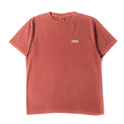 ピグメント ウォッシュ加工 ワンポイント ロゴ 刺繍 Tシャツ (SD NEW BOHEMIA SIGN LOGO T)