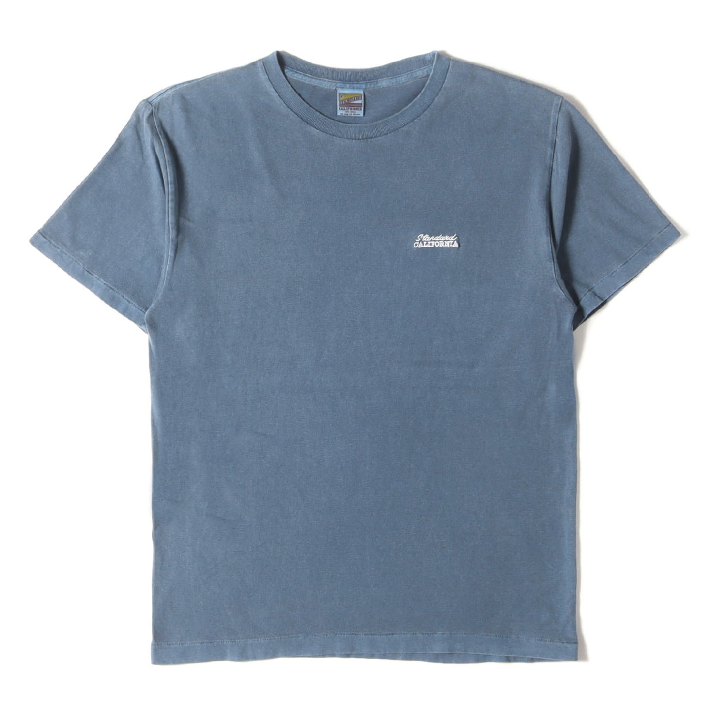 21SS ピグメント ウォッシュ加工 ワンポイント ロゴ 刺繍 Tシャツ (SD NEW BOHEMIA SIGN LOGO T)