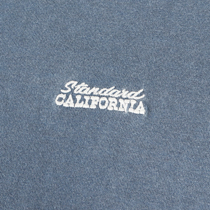 21SS ピグメント ウォッシュ加工 ワンポイント ロゴ 刺繍 Tシャツ (SD NEW BOHEMIA SIGN LOGO T)