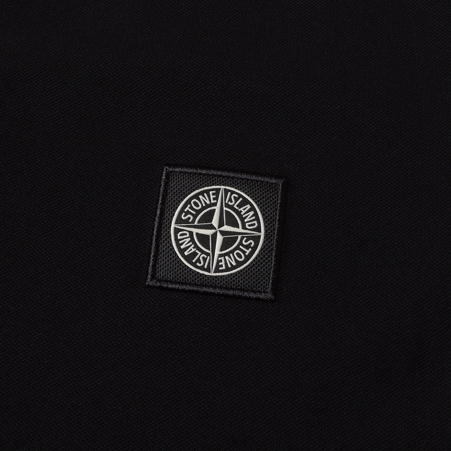 23AW ワンポイント コンパス ロゴ パッチ 刺繍 ストレッチ 鹿の子 ポロシャツ (80152SC17)