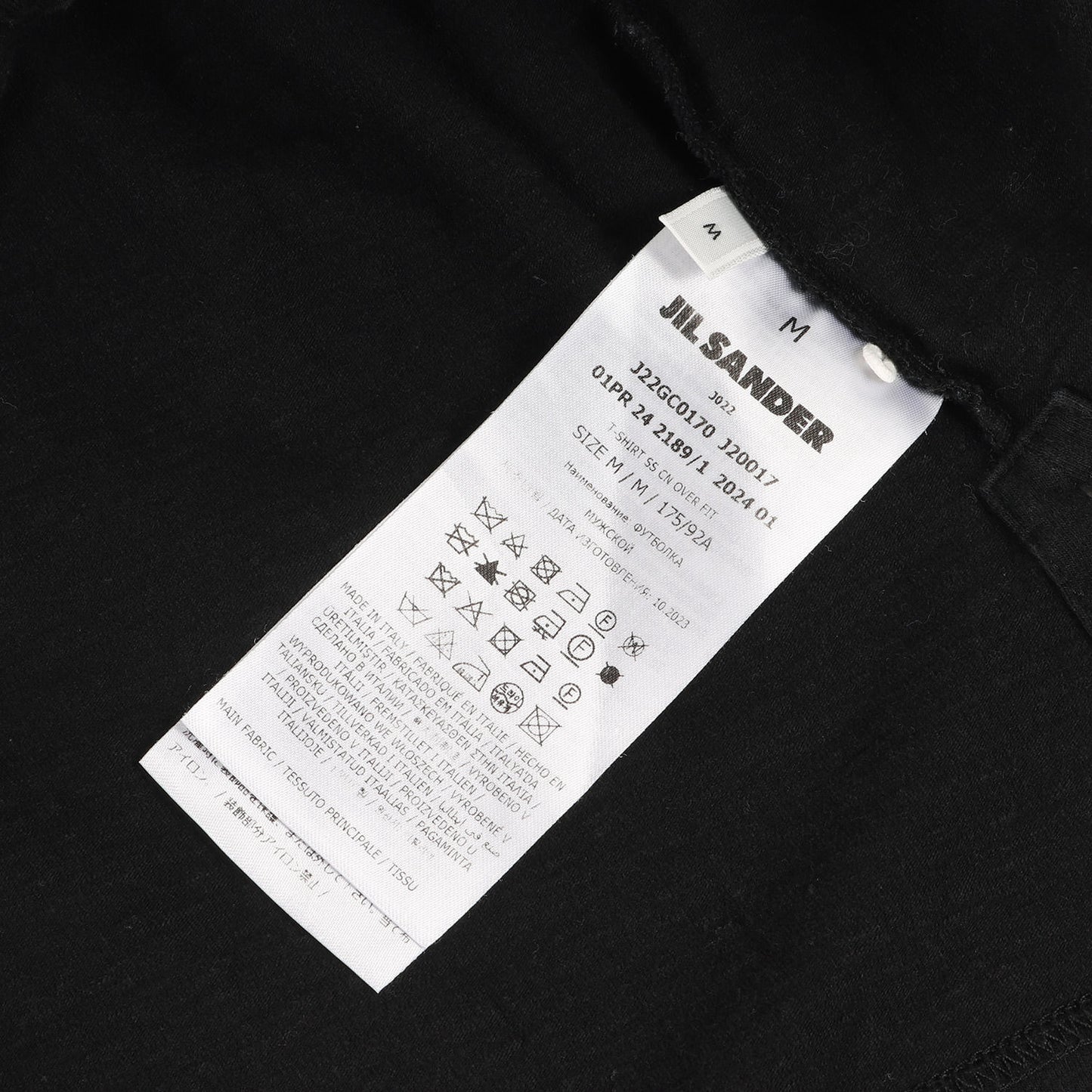 24SS オーバーフィット ストレッチ Tシャツ (T-SHIRT SS CN OVER FIT J22GC0170 J20017)