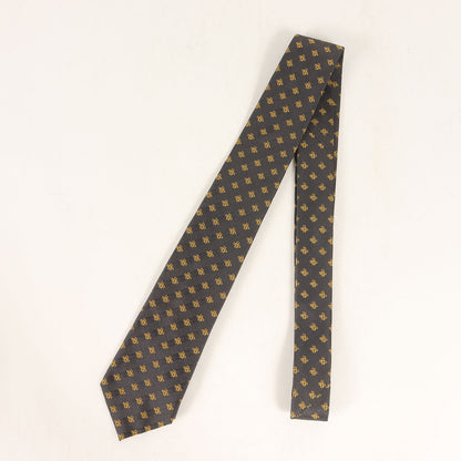 bee ジャガード シルク ネクタイ (Checked bee jacquard silk tie 406352 4E002 562827)