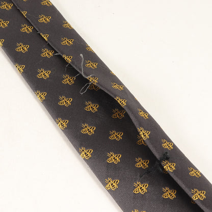 bee ジャガード シルク ネクタイ (Checked bee jacquard silk tie 406352 4E002 562827)
