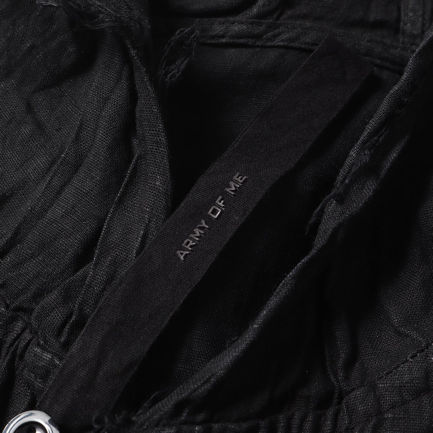 製品染め フーデッド リネン 変型 カーディガン (HOODED LINEN CARDIGAN)