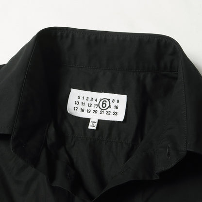 24AW カレンダー ロゴ ポプリン ドレス シャツ (SH2DT0010 S47294) / MM6