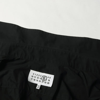 24AW カレンダー ロゴ ポプリン ドレス シャツ (SH2DT0010 S47294) / MM6