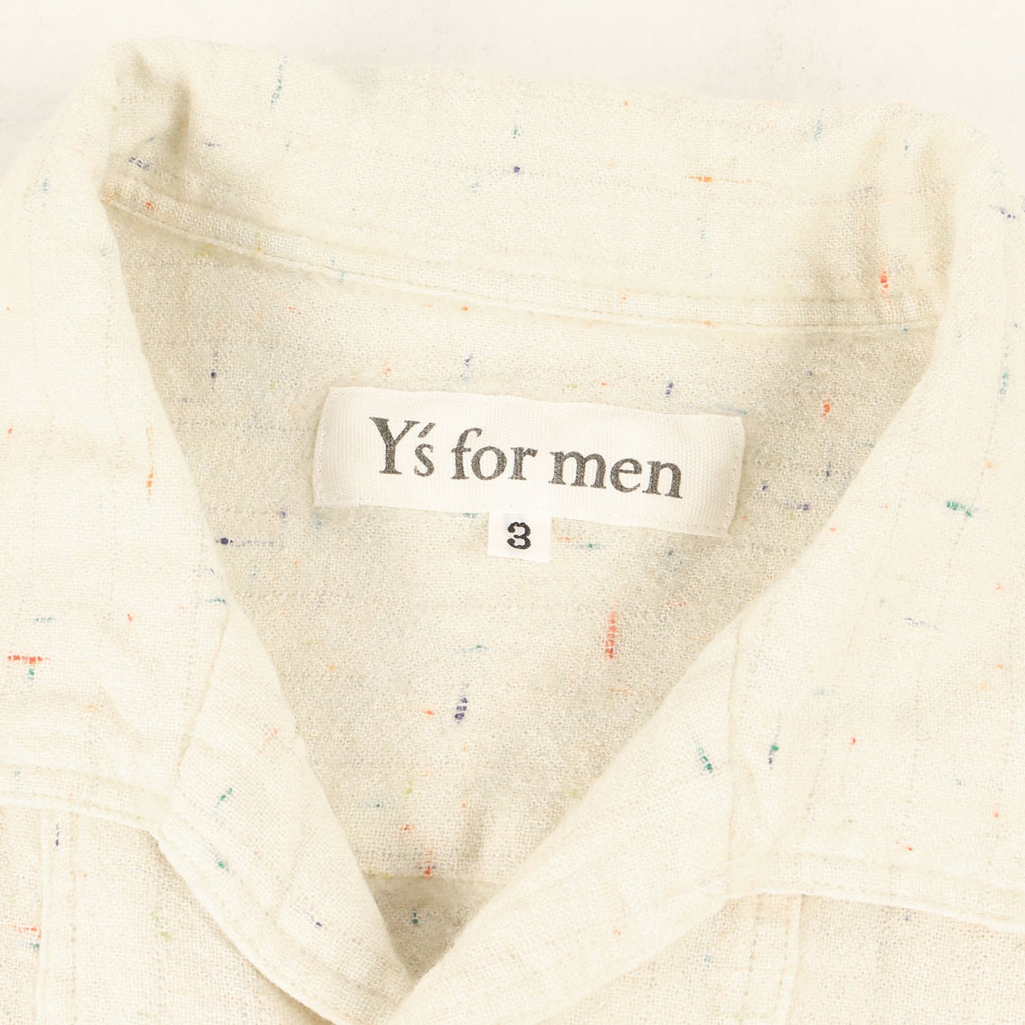カラーネップ イタリアンカラー シャツ カバーオール / Y's for men