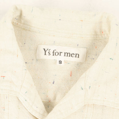 カラーネップ イタリアンカラー シャツ カバーオール / Y's for men