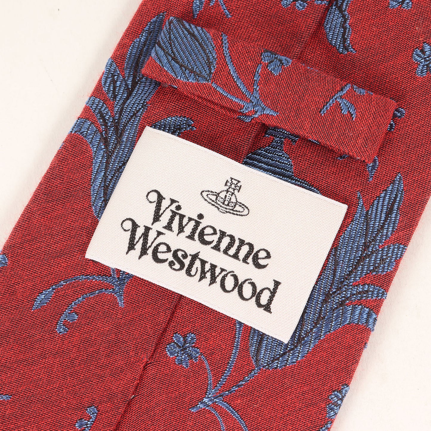 フラワー柄 シルク/コットン ネクタイ