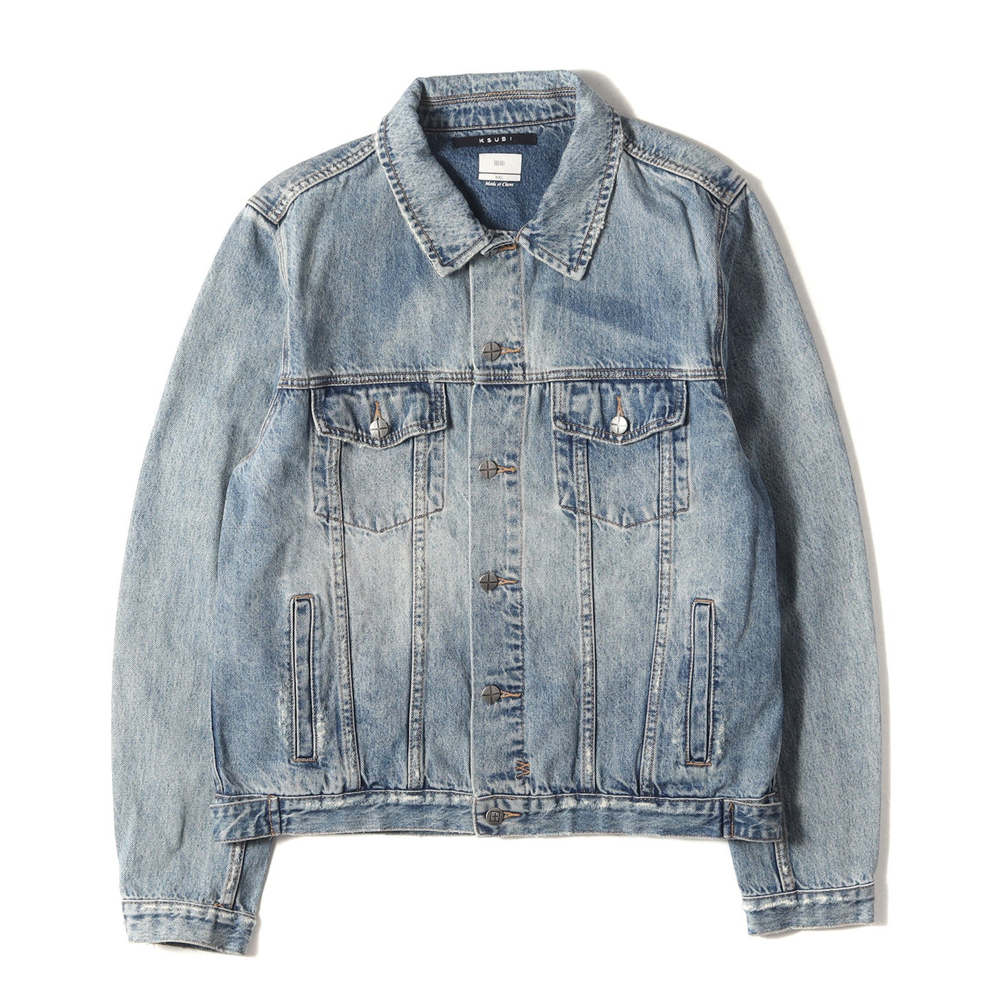 グラフィックプリント ヴィンテージ加工 デニムジャケット (Jinx Pay Up Classic Jacket)
