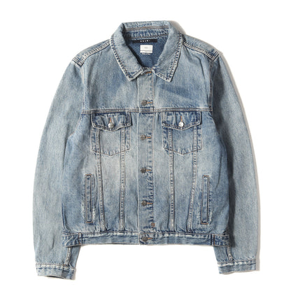 グラフィックプリント ヴィンテージ加工 デニムジャケット (Jinx Pay Up Classic Jacket)