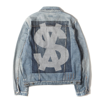 グラフィックプリント ヴィンテージ加工 デニムジャケット (Jinx Pay Up Classic Jacket)