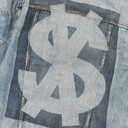 グラフィックプリント ヴィンテージ加工 デニムジャケット (Jinx Pay Up Classic Jacket)