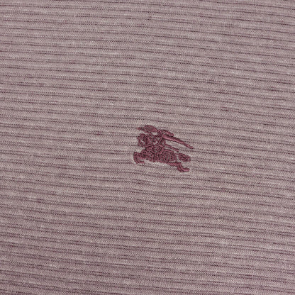 ワンポイント ホースマーク 刺繍 ボーダー カットソー