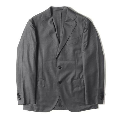× Loro Piana SUPER150’Sウール 段返り3つボタン テーラードジャケット