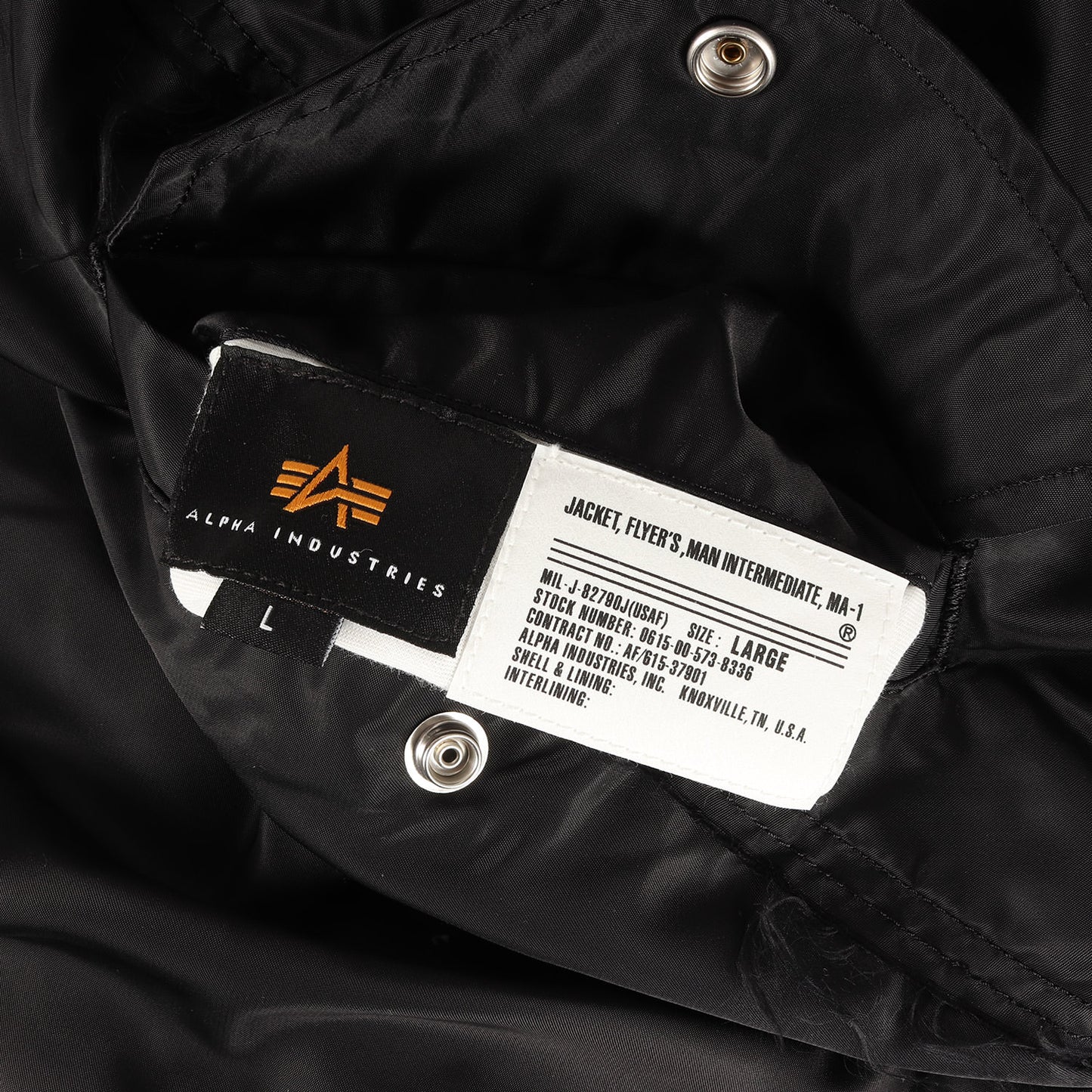 × ALPHA ミリタリー ボンバー ジャケット (PATCHED PRINT MA-1 TA1734-9001)
