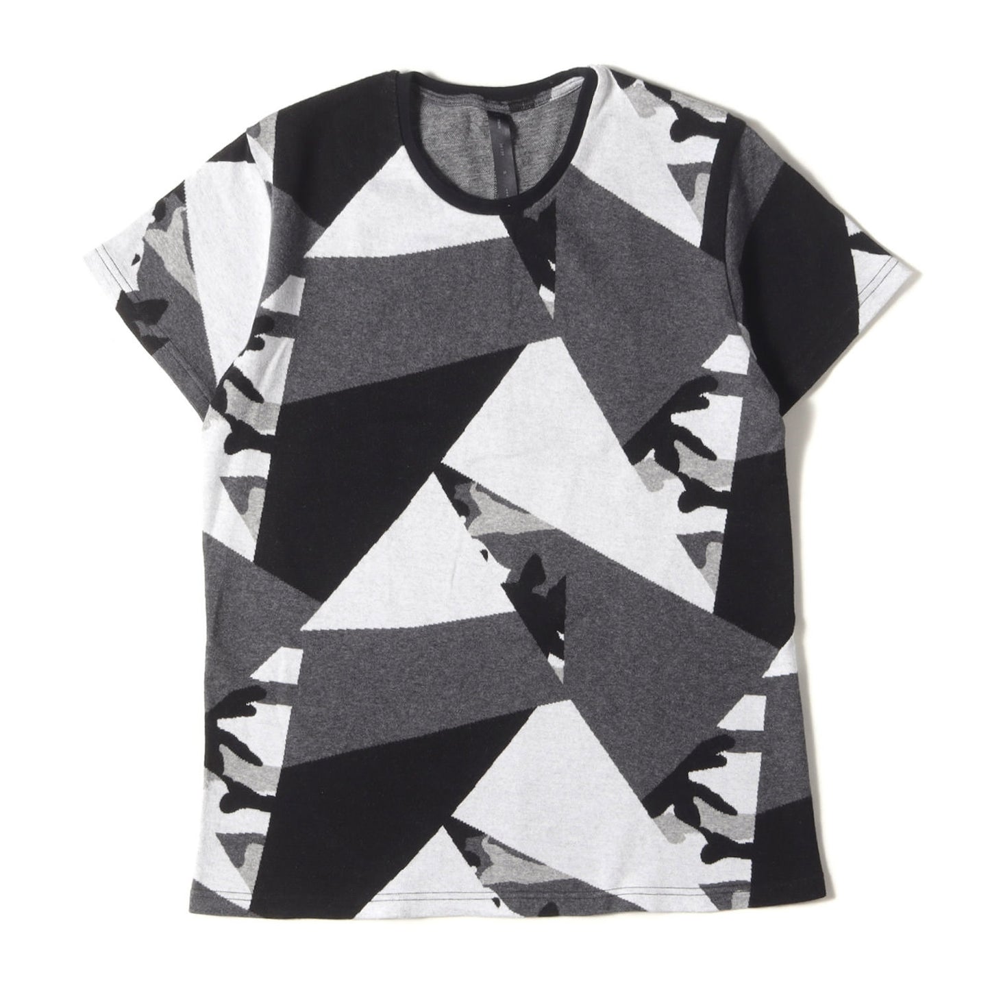 ジオメトリック 総柄 Tシャツ (jacquard patchwork cut&sawn 7829 jd12f)