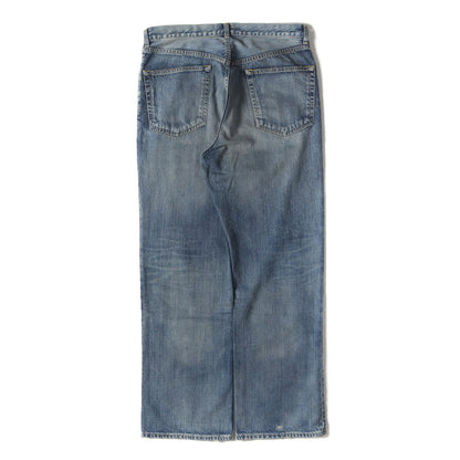 24SS ヴィンテージ加工 シューカット デニム パンツ (ORGANIC COTTON 12oz DENIM SHOE CUT JEANS M24A-04PT22C)
