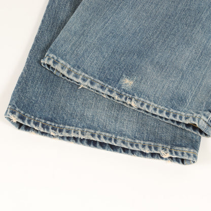 24SS ヴィンテージ加工 シューカット デニム パンツ (ORGANIC COTTON 12oz DENIM SHOE CUT JEANS M24A-04PT22C)