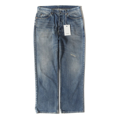 24SS ヴィンテージ加工 シューカット デニム パンツ (ORGANIC COTTON 12oz DENIM SHOE CUT JEANS M24A-04PT22C)