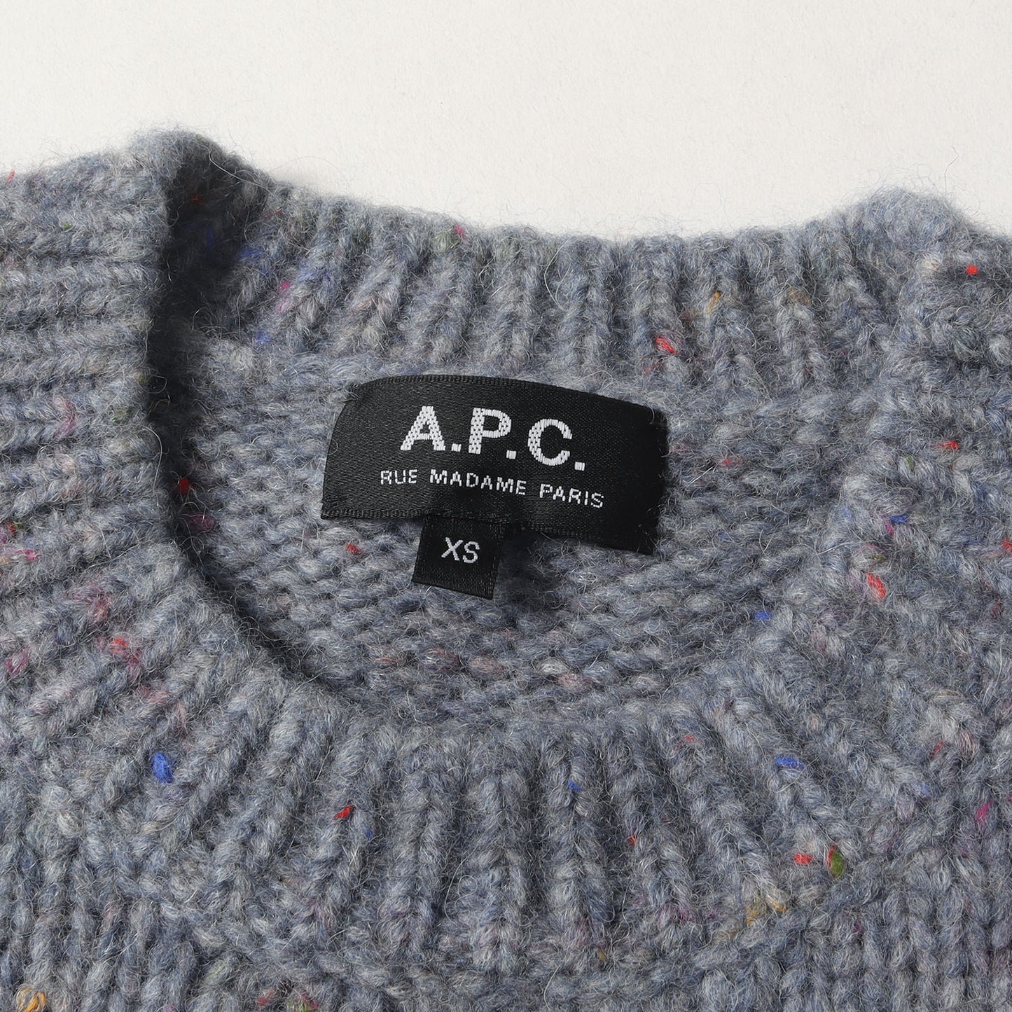 ネップ アルパカ混ウール ニット セーター