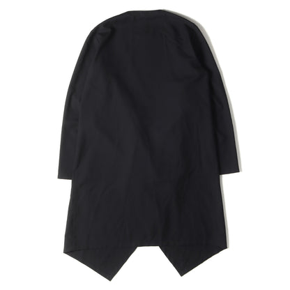 ウールポリ ツイル ギャバ ボタンレス ロング ジャケット (T/W Gabardine Long Drape Jacket GA-D06-100)